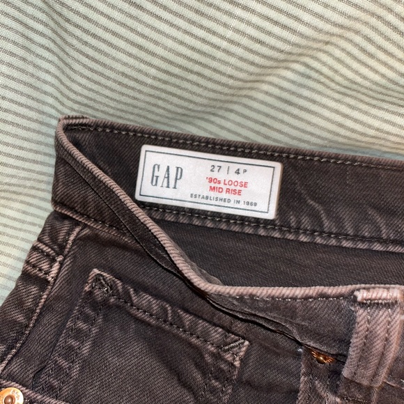 GAP Wide Leg Brown Jeans Size 27 New - Picture 3 of 3